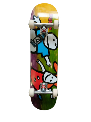 Skateboards-Complete Foundation Whippersnapper various stains 7,75 yellow